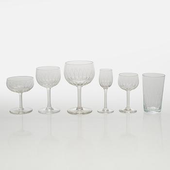 Göran Hongell, glasservis, 52 delar, "Kilta". Iittala, i produktion 1947-1966.