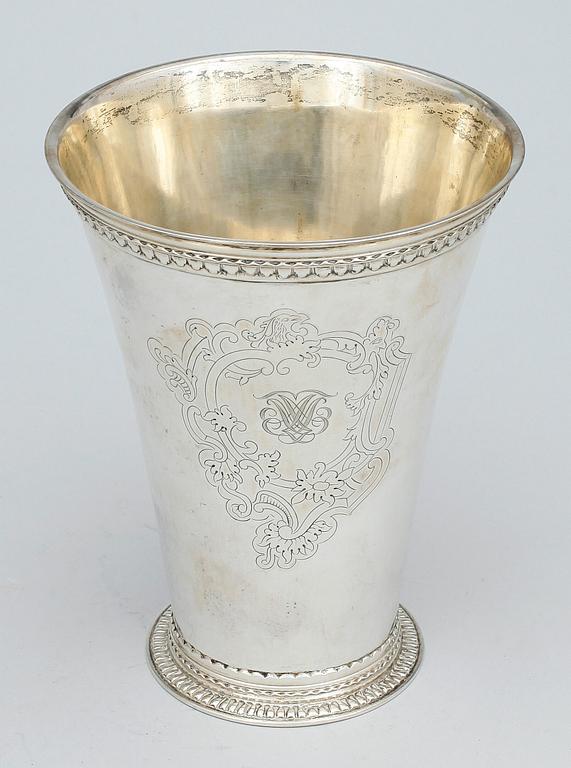 BÄGARE, silver, K. Anderson, Stockholm 1931. Vikt ca 466 gram.