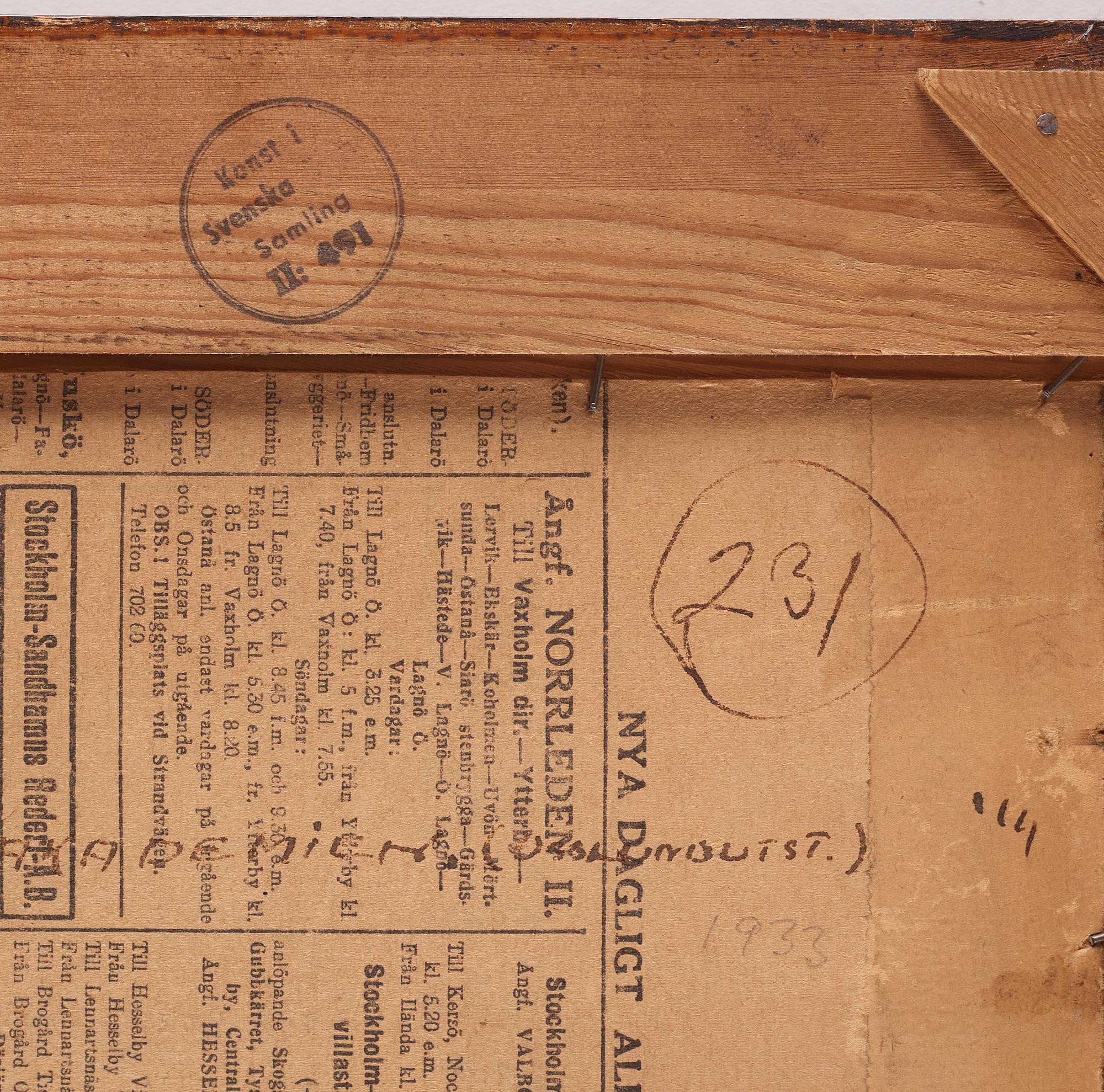 Helmer Osslund, "Utsikt från Skuleberget" (View from the Skule mountain, landscape from the northeast of Sweden).