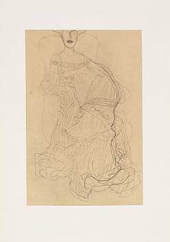 Gustav Klimt, efter, mapp Zeichnungen / Twenty-Five Drawings selected and interpreted by Alice Strobl 1964.