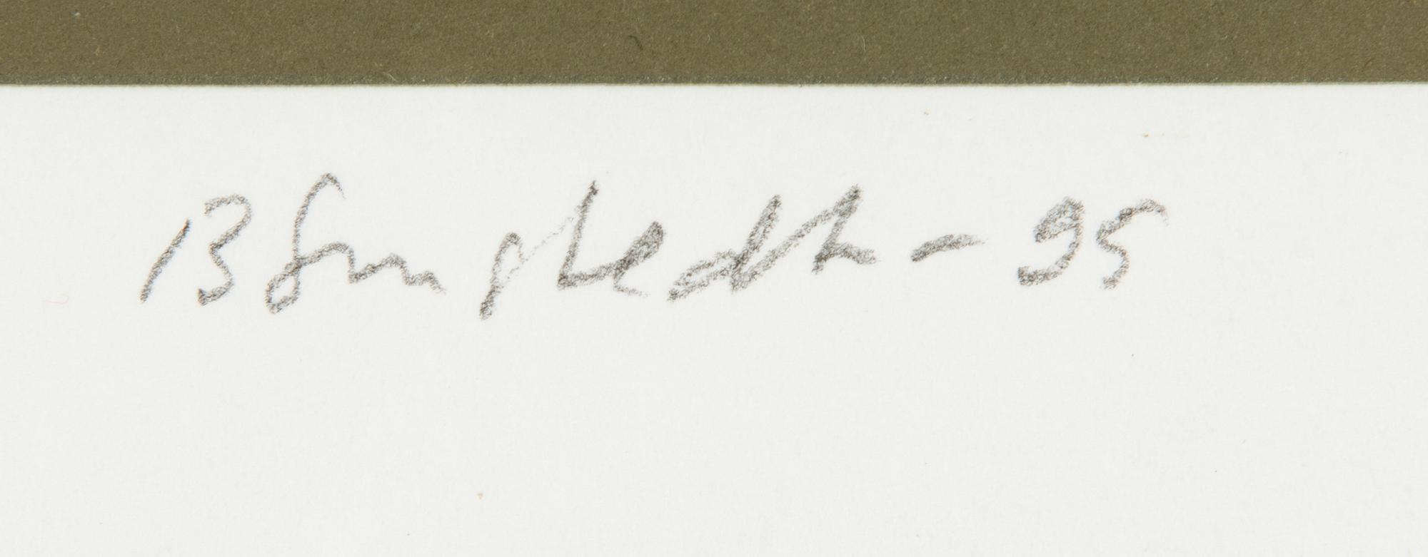 Juhana Blomstedt, serigrafia, signeerattu ja päivätty -95, numeroitu 128/200.