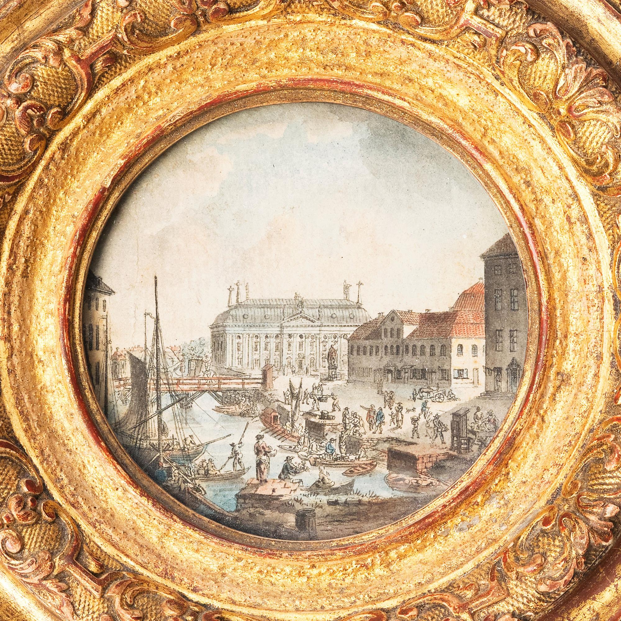 Martin Rudolf Heland, Munkbron mot Riddarhuset/Mot Kungsträdgården med Jacobs kyrka och palatset Makalös.