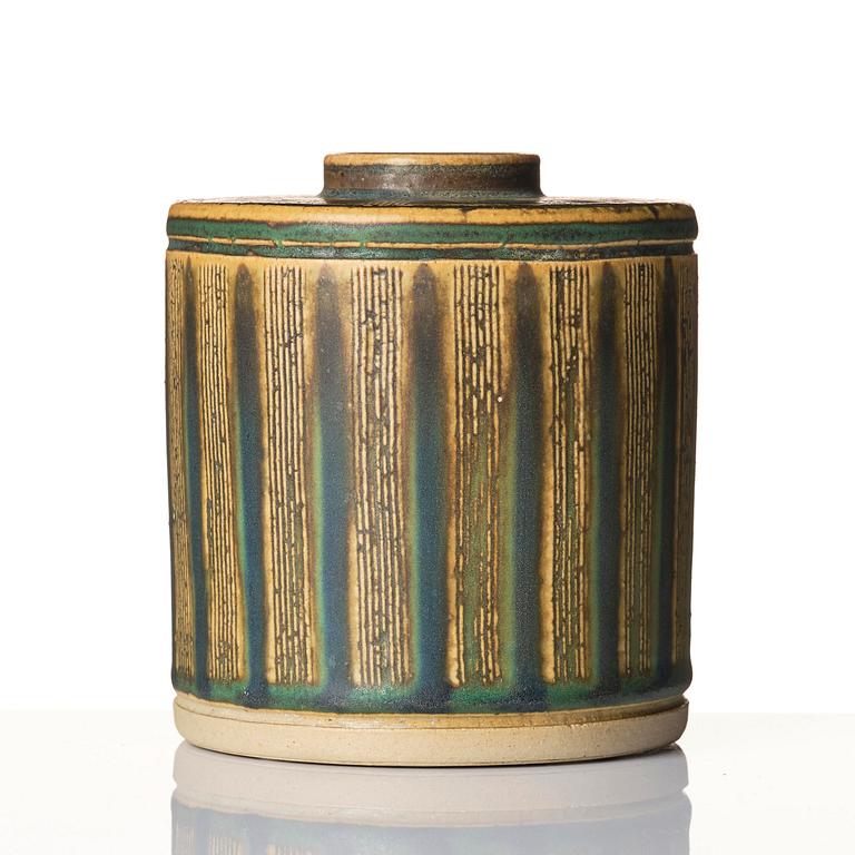 Wilhelm Kåge, a Farsta stoneware vase, Gustavsbergs Studio 1958.