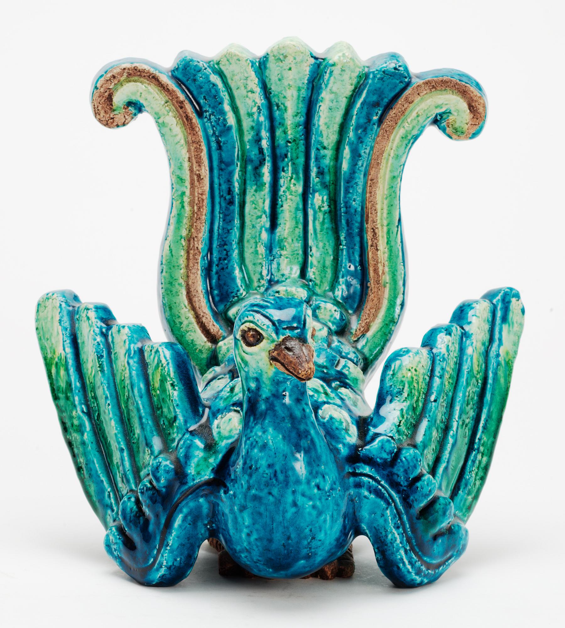 A Gunnar Nylund stoneware figure of a bird of paradise, Rörstrand.