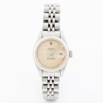 Rolex, Date, "Tapestry Dial", armbandsur, 26 mm.