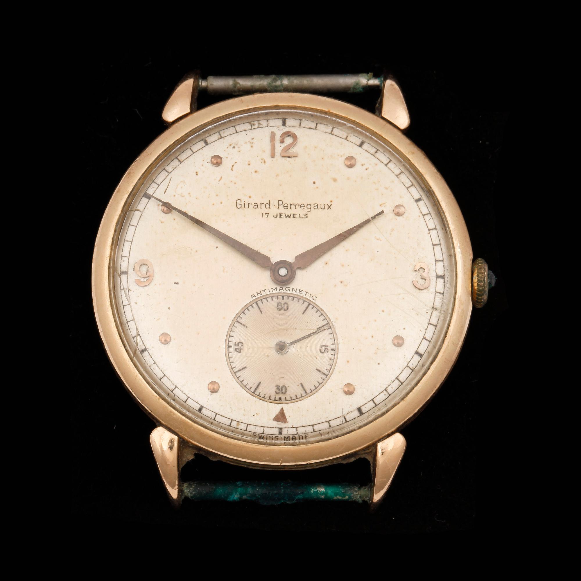ARMBANDSUR, herr, 18k guld, Girard Perregaux, 1900-talets mitt.