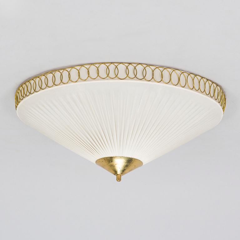 A mid-20th century ceiling light by Valinte.