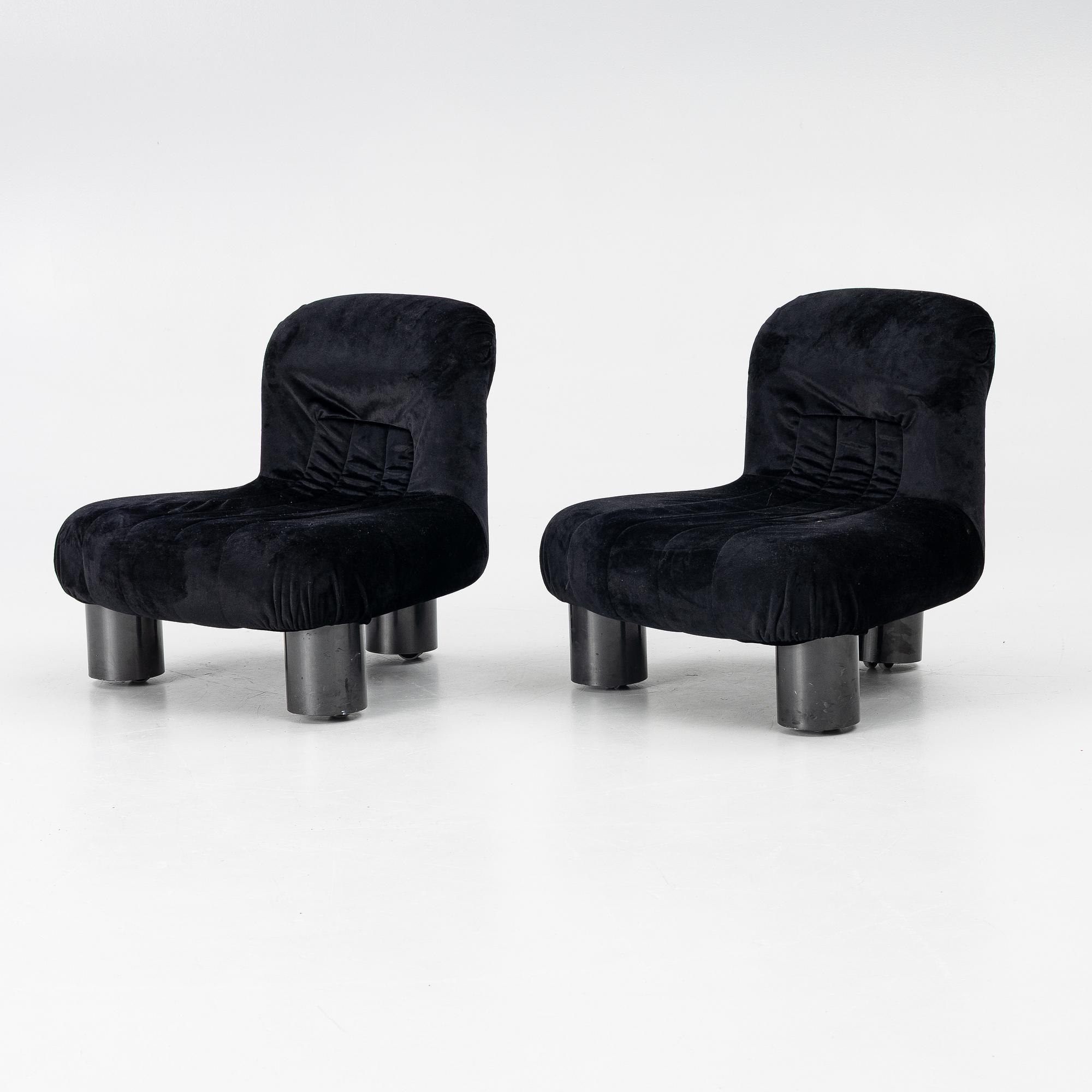 Cini Boiri, armchairs, a pair, "Botolo", Arflex, Italy.