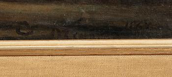 CONSTANTIN EMILE MEUNIER, tillskriven, olja på duk, signerad och daterad 1864 ?.