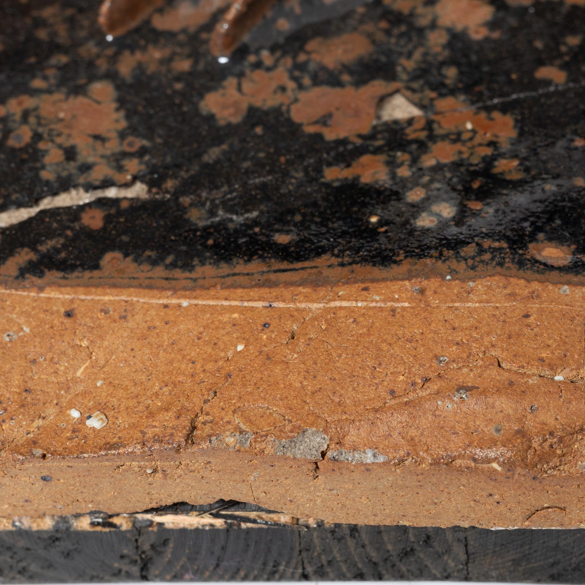 Kerstin Hörnlund, Wall relief, stoneware.