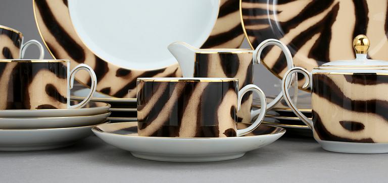 SERVISPORSLIN, 14 delar, "Tangier", Ralph Lauren, 1990-tal.