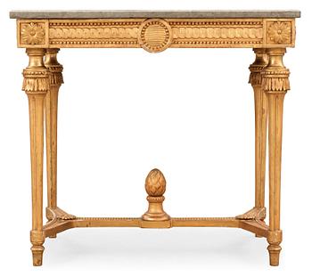 A Gustavian late 18th century console table.