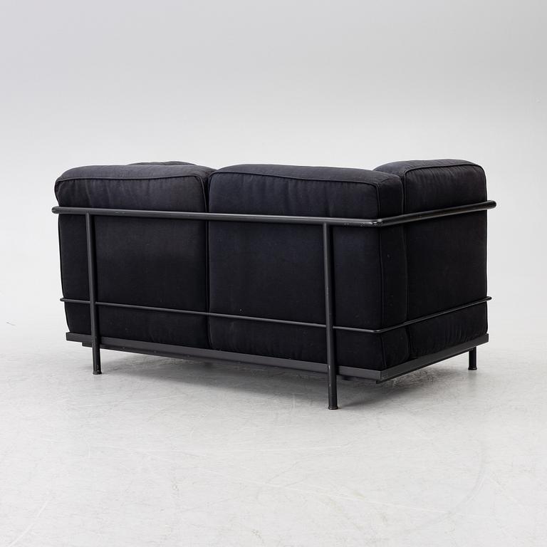 Pierre Jeanneret, Charlotte Perriand & Le Corbusier, an 'LC 2' sofa, Cassina, Italy.