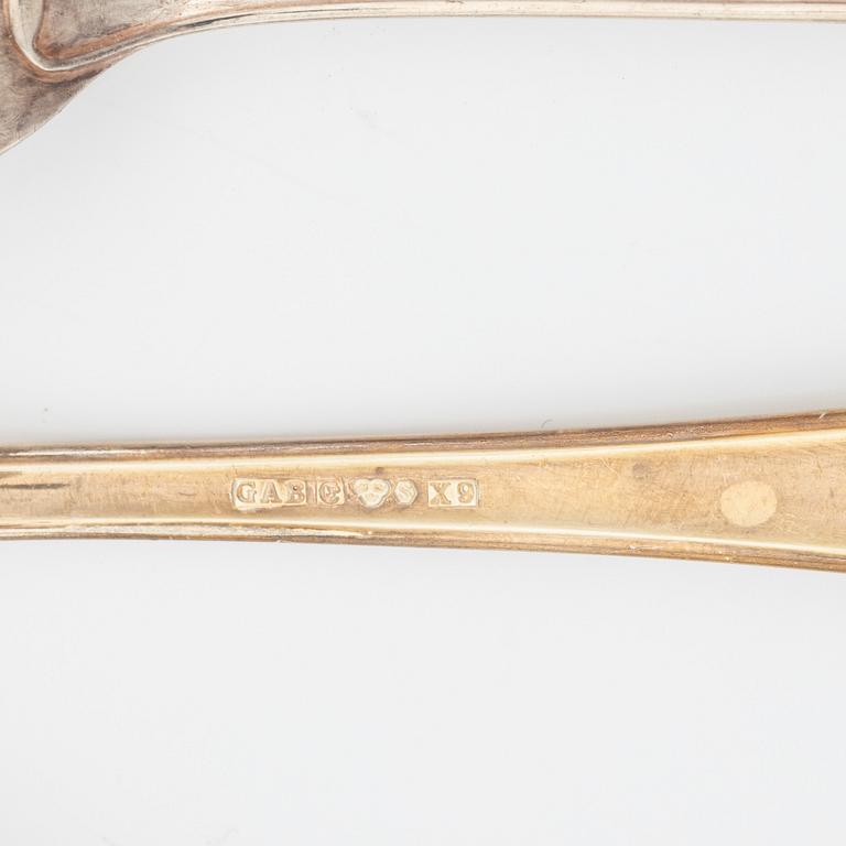 A 61 piece silver cutlery set, "Svensk rund", Eskilstuna, Sweden, 1968-93.