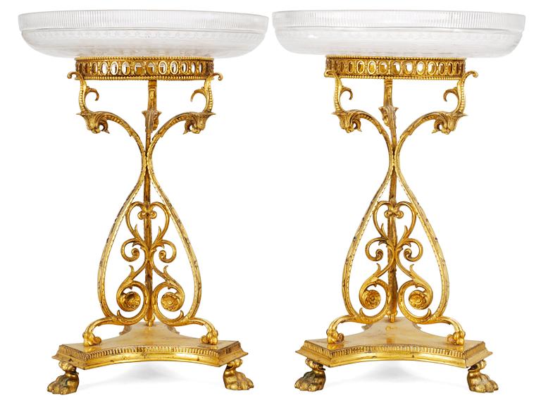 A pair of 19th century centre pieces.