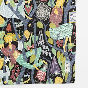 Stig Lindberg, six "Melodi" curtains, Sweden.