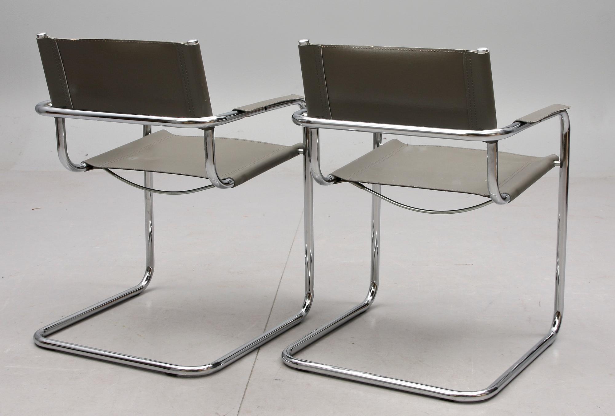 KARMSTOLAR, ett par, "MG 5/B", Matteo-Grassi, Centro Studi.