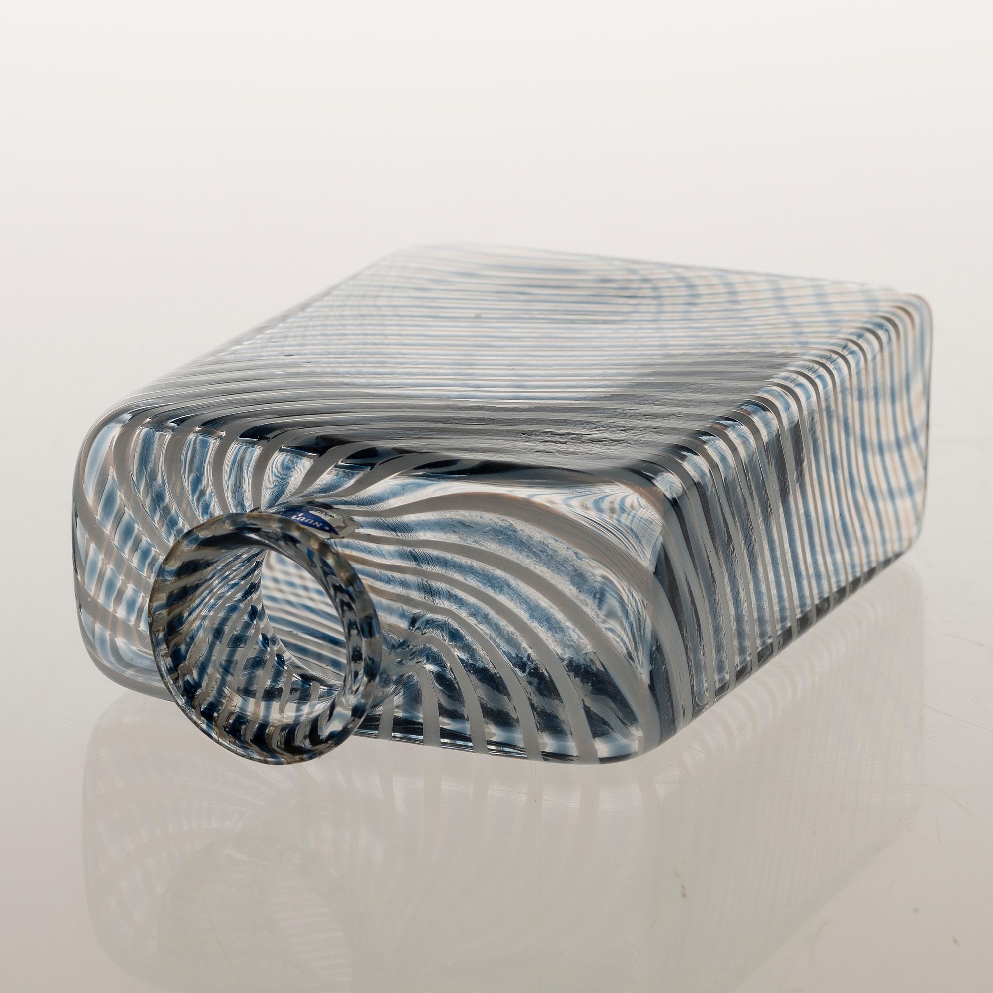 KAJ FRANCK, PULLO, lasia, signeeratttu Kaj Franck Nuutajärvi Notsjö 1981, numeroitu 259/1000.