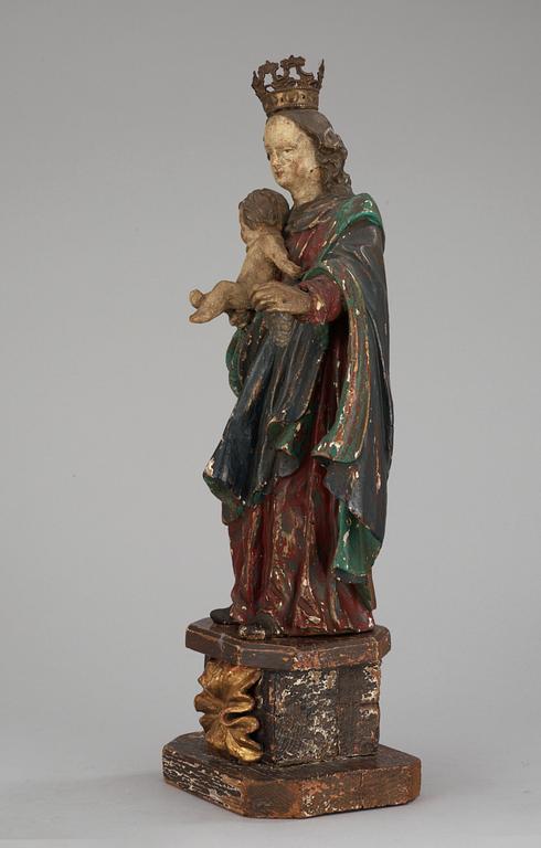 A South European 17/18th century wooden sculpture.