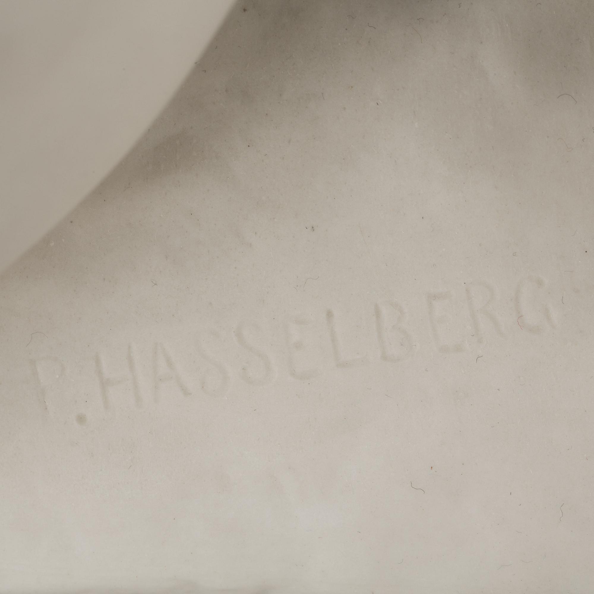 PER HASSELBERG, efter, parian, Gustafsberg.