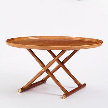 Mogens Lassen, a mahogany 'Egyptian table', A.J Iversen, Denmark, probably 1950s.