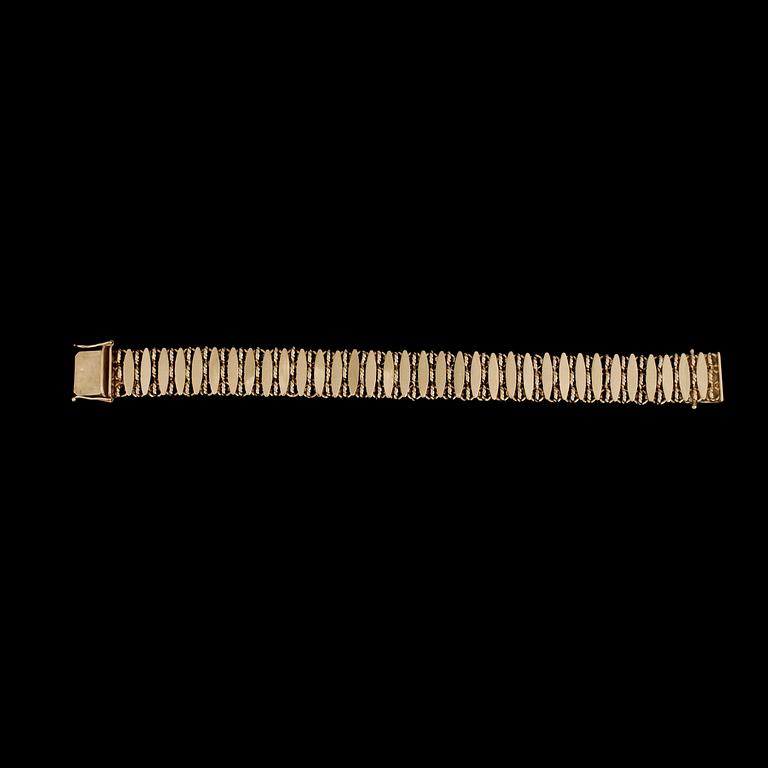 ARMBAND, 18k guld. Vikt ca 49 g.