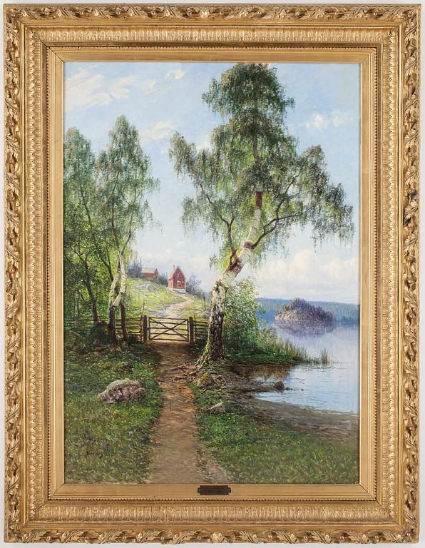 JOHAN "JOHN" KINDBORG, Olja på duk, signerad Kindborg.