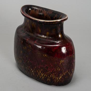 A Stig Lindberg stoneware vase, Gustavsberg studio.