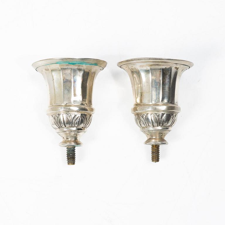 Lale Silverware & Co Ltd, kandelaber, silver, Louis XVI-stil, Istanbul, Turkiet 1900-tal.