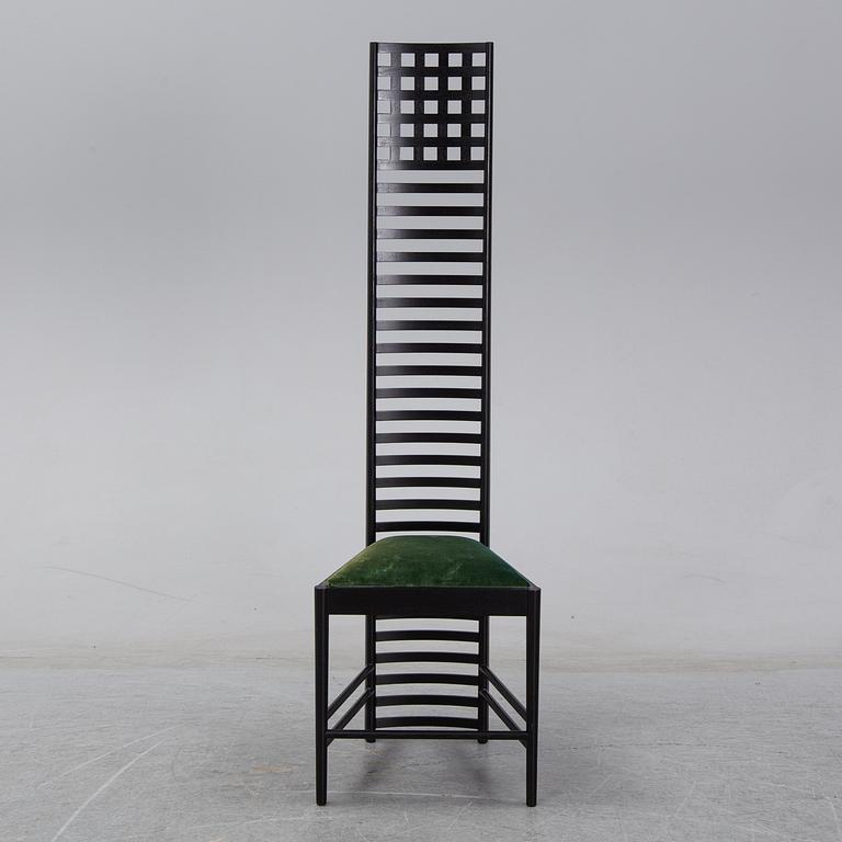 CHARLES RENNIE MACKINTOSH, a Hill house 1 chair for Cassina.