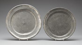 FAT, 2 st, tenn 1800-tal. Bl.a Gustaf Adolf Bergman(1812-1858) Kristianstad.