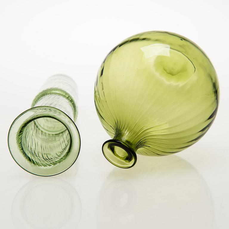 NANNY STILL Four Neptuna Glass Objects, Riihimäen Lasi Oy, 1965-66.