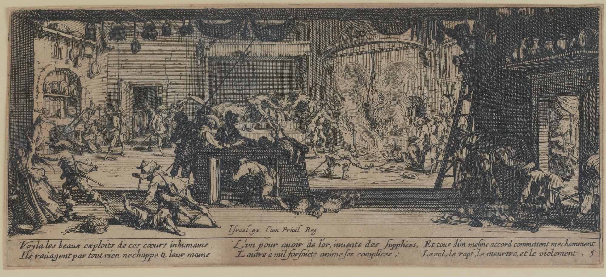 JACQUES CALLOT, the complete set of 18 etchings, 1633, second and third state mixed in the set.