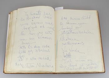 GÄSTBOK MED KÄNDISAUTOGRAFER, Kockska Krogen i Malmö, 1968-92.