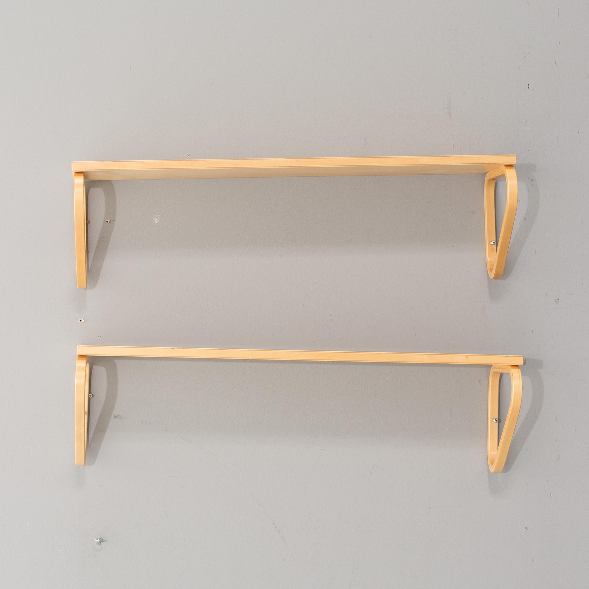 ALVAR AALTO, 2 st hyllor, "modell 112B", Artek.