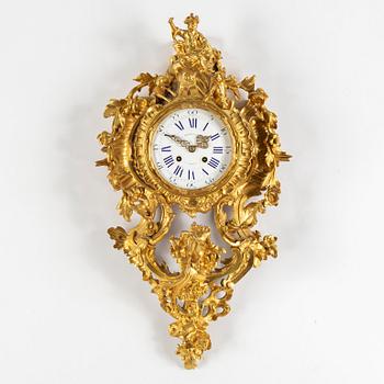 A Raingo Frères Louis XV-style wall clock, 19th C.