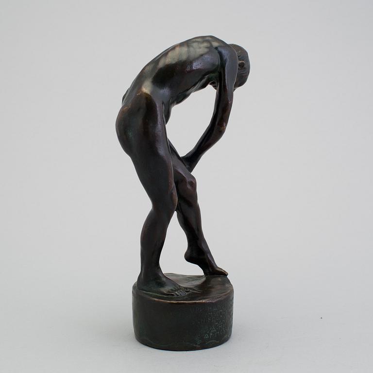 TORE STRINDBERG, bronze sculpture, signed. Height 25.5 cm.