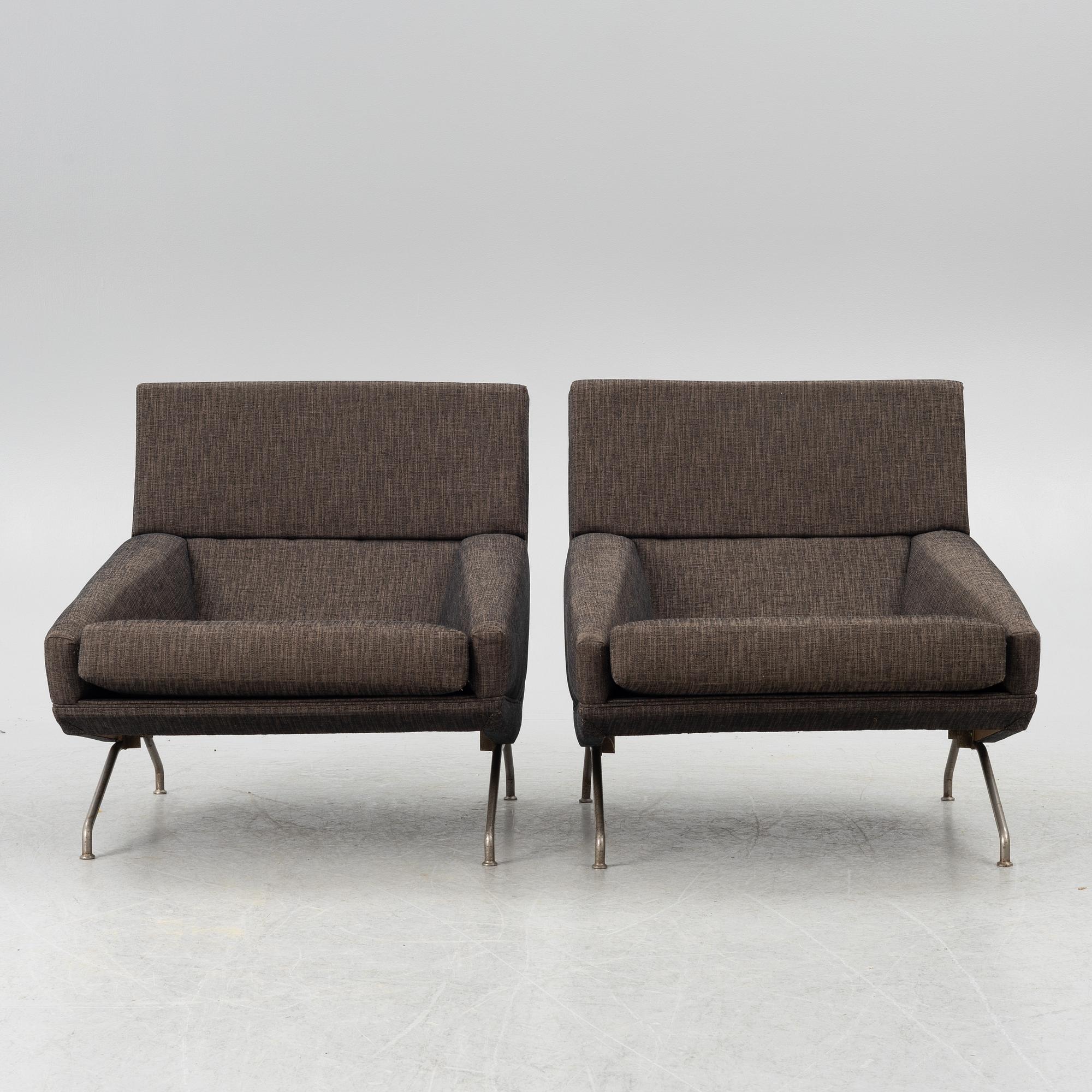 Georges van Rijck, fåtöljer, ett par, Beaufort, 1960-tal.