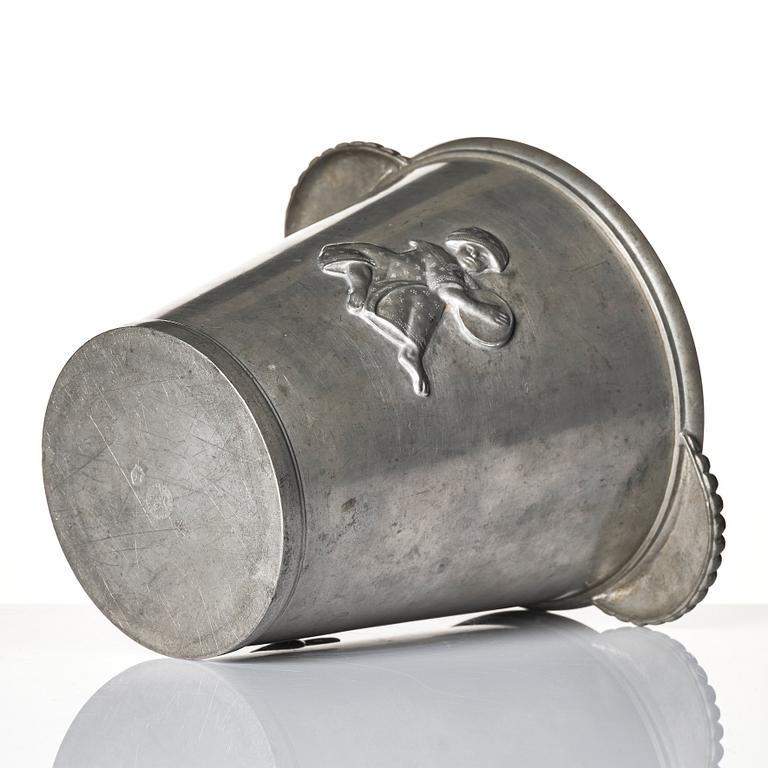 Firma Svenskt Tenn, a pewter wine cooler/vase model "437", Stockholm 1927.