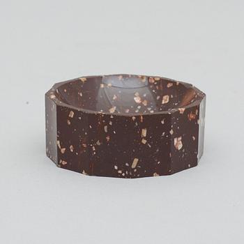 A Swedish early 19th century porphyry salt.