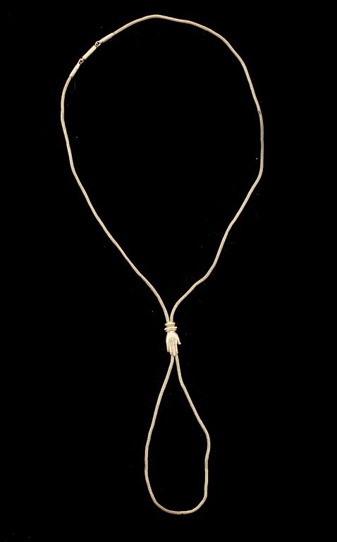 COLLIER, 18k guld. 1800-tal. Vikt 13g.