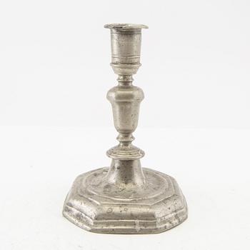 Johan Ringeltaube candlestick, Linköping, 1740s/60s.