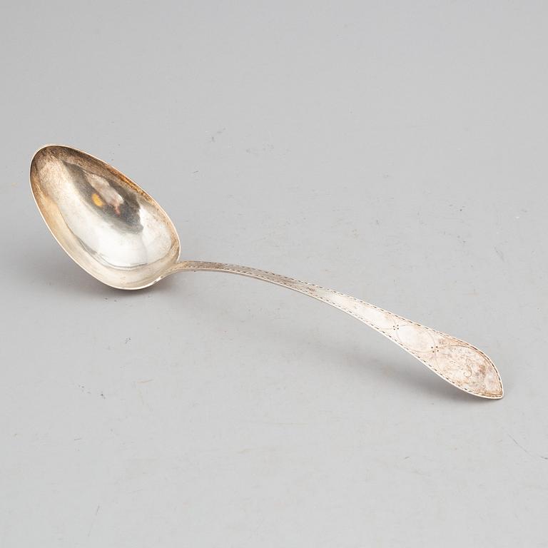 PETER FABRICIUS, a large silver spoon, Copenhagen, probably 1799.