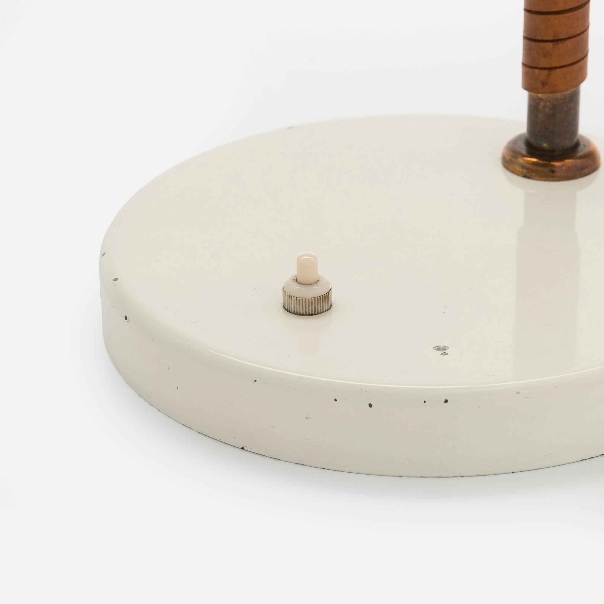 Aarne Ervi, bordslampa, möjligen prototyp, Arkkitehtuuritoimisto Aarne Ervi, tillverkare Taito 1900-talets mitt.