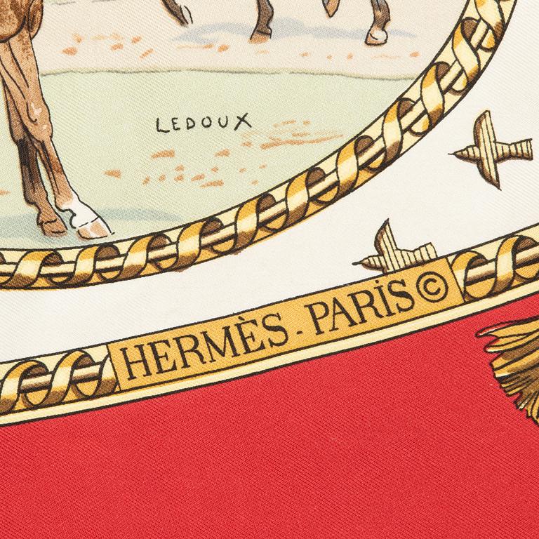 Hermès, scarf, "La Chasse à Tir".