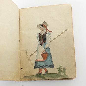 Almanacka samt skissblock, 1800-talets första hälft.