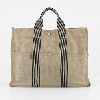 Hermès, "Fourre Tout" canvas bag.