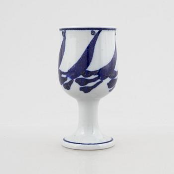 Lisa Larson, bägare/vas, stengods, Gustavsbergs Studio.