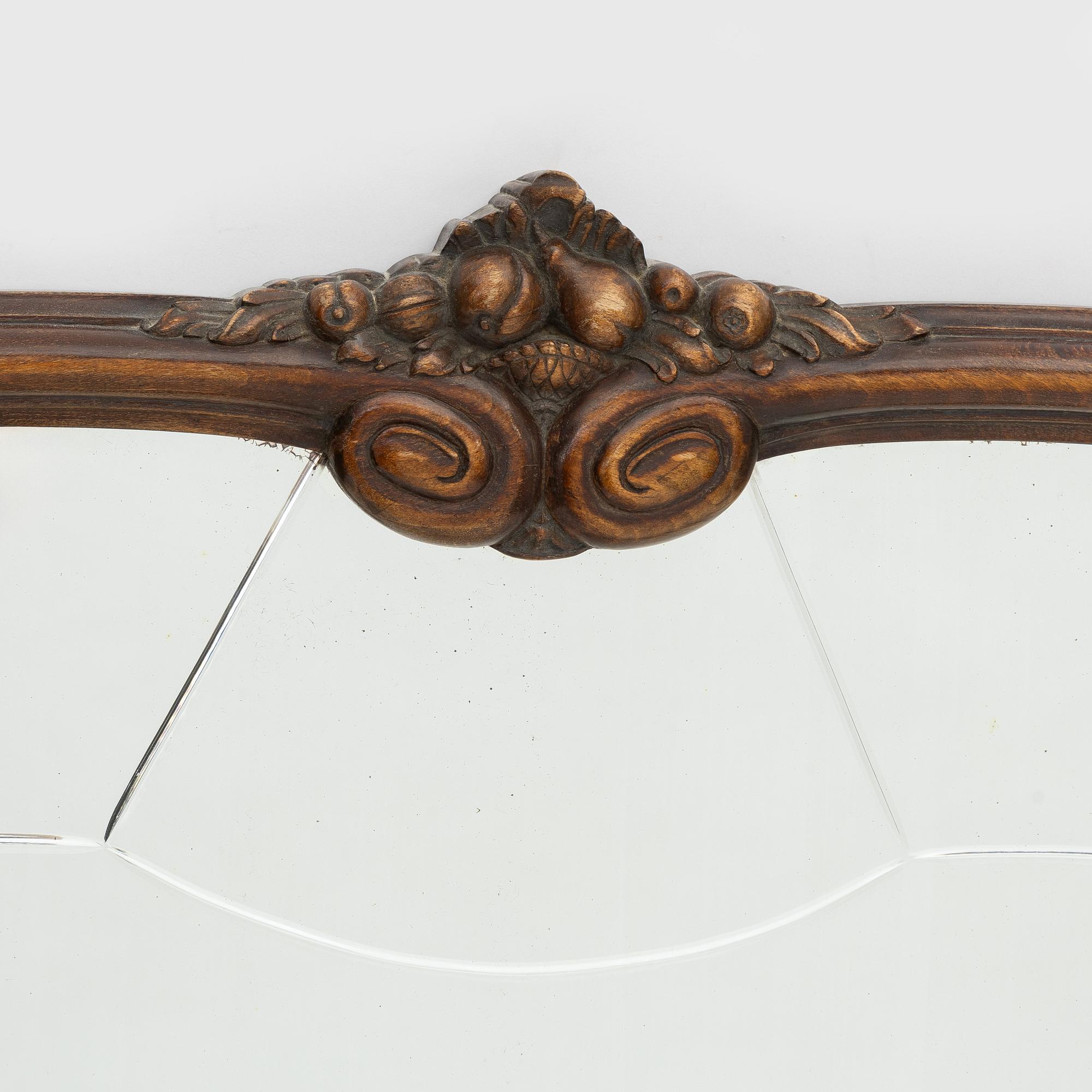 Mirror, so-called over mantle, 1920s-30s.