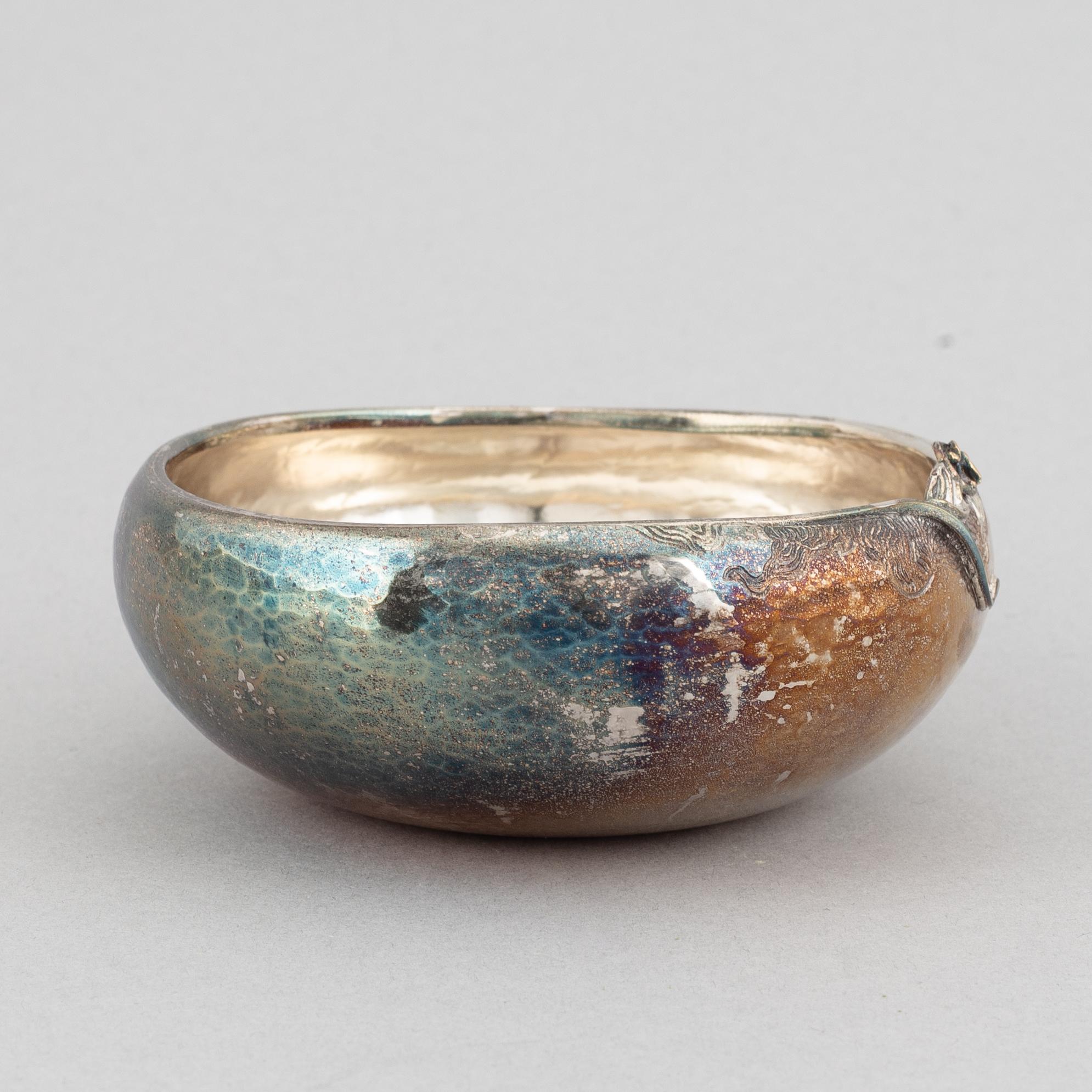 Olle ohlson, skål, silver, Stockholm, 1986.